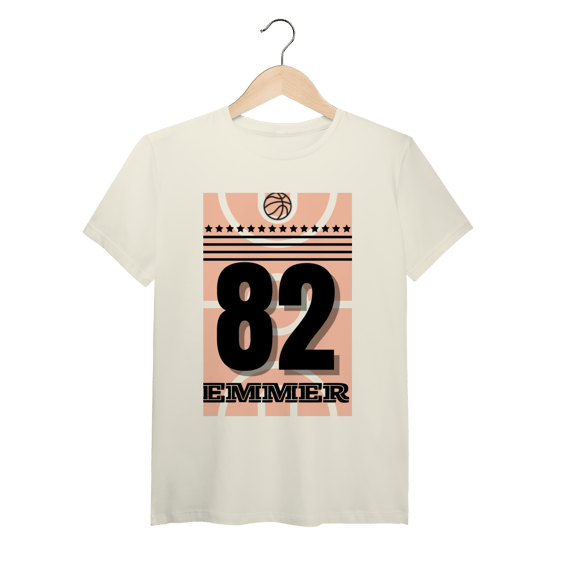 Streetwear t-shirt pima linha Basketball 82