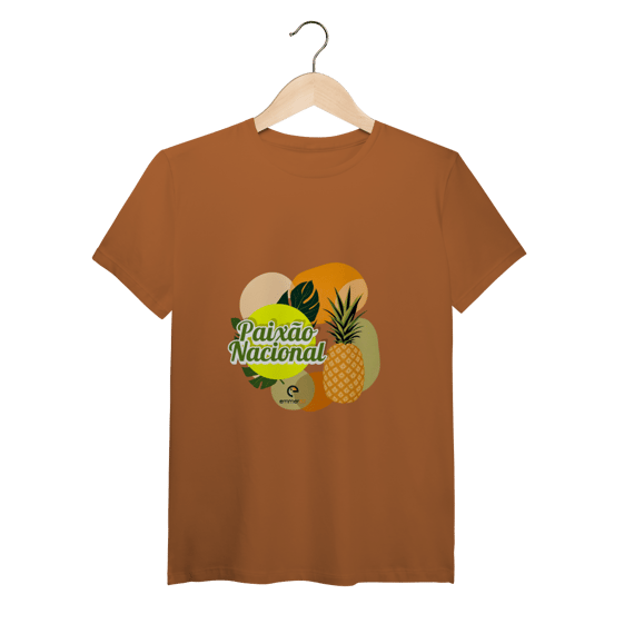 T-shirt pima linha paixão nacional - abacaxi