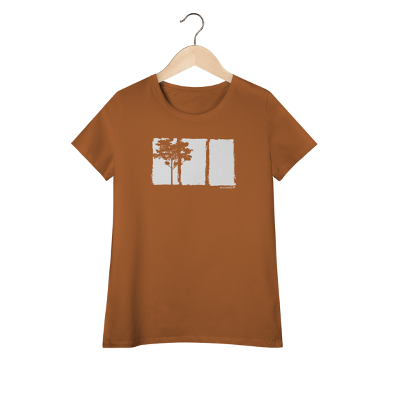 Camiseta Baby Long Pima  – coleção Identidade ECO VI / estampa branca