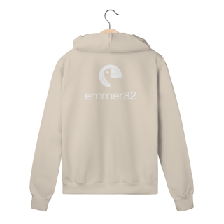 Nome do produto Moletom prime com ziper linha new age II estampa branca