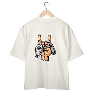 Nome do produto Streetwear camiseta oversized linha hang loose - estampa posterior