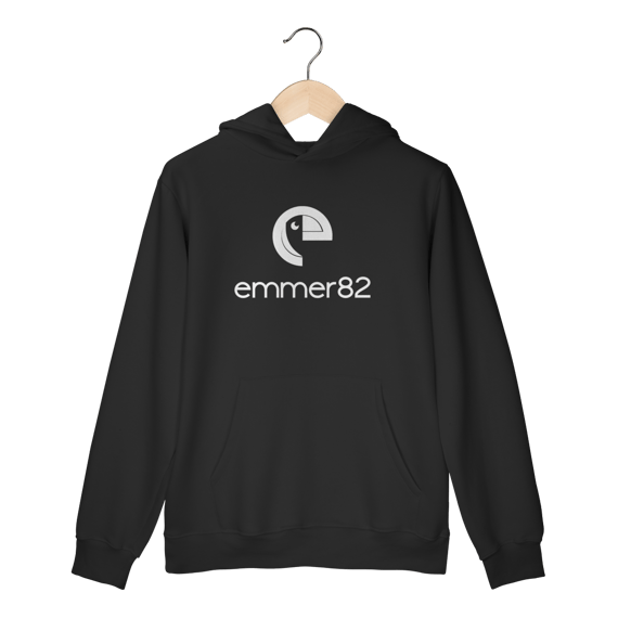 Moletom prime canguru linha new age II esstampa branca