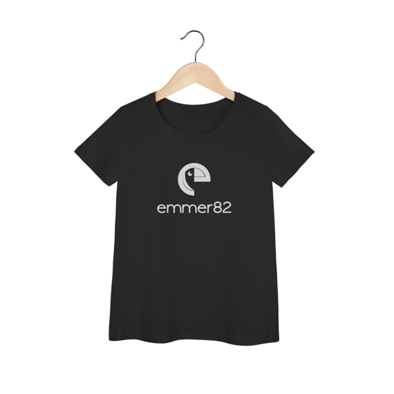 Camiseta baby long prime linha new age II estampa branca