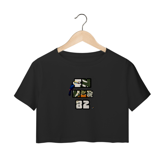 Camisa cropped linha impacto