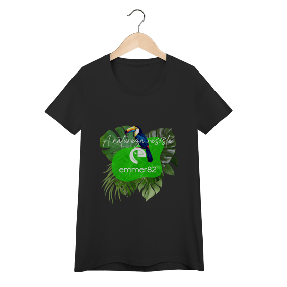 Camiseta baby long quality Linha A Natureza Resiste