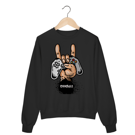 Streetwear moletom prime fechado linha hang loose.