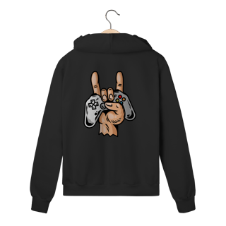 Nome do produto Street wear moletom prime com zíper linha hang loose - estampa posterior