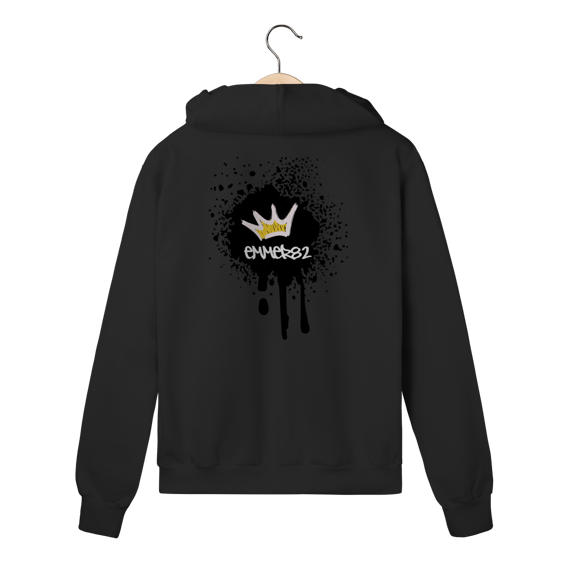 Street wear moletom prime com zíper linha Grafite Splash