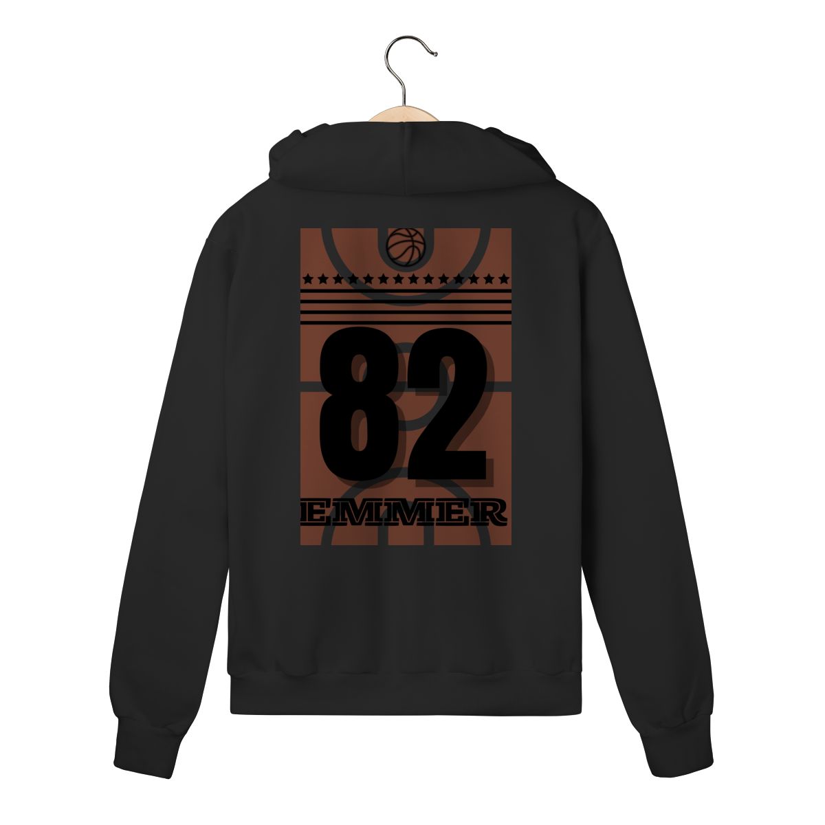 Nome do produto: Streetwear moletom prime com zíper linha Basketball 82