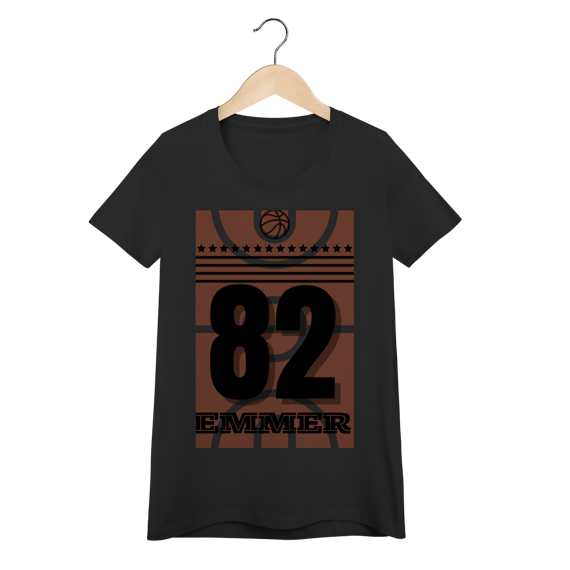 Streetwear camiseta baby long quality linha Basketball 82
