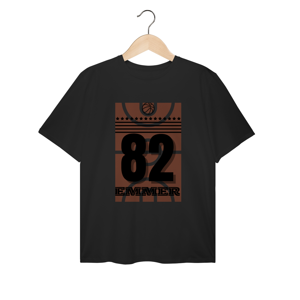 Nome do produto: Streetwear t-shirt plus size linha Basketball 82