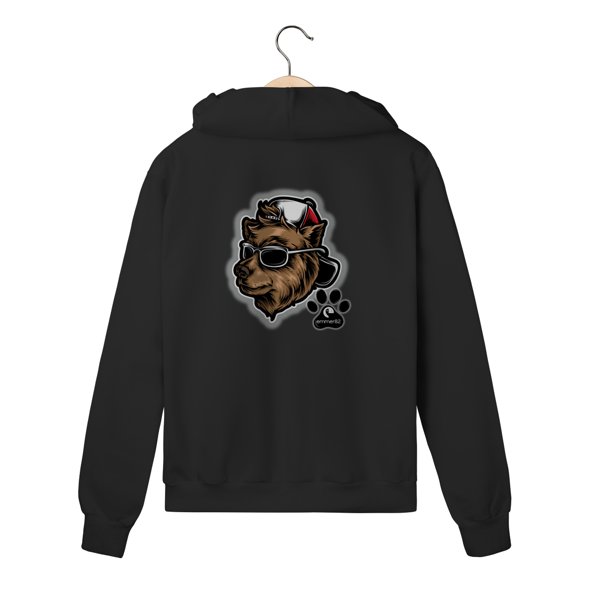Nome do produto: Streetwear moletom prime com zíper linha Streetwear Dogglass