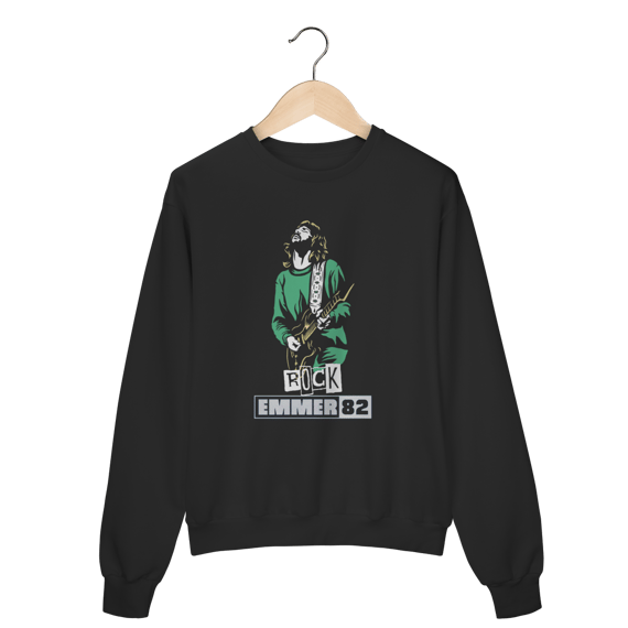 Streetwear moletom prime fechado linha rock and roll