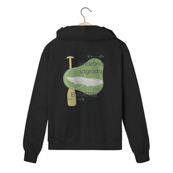 Moletom prime com zíper Linha Amazônia Sagrada – Pirarucu II