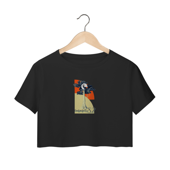 Camisa cropped linha samaúma