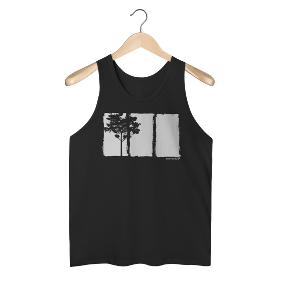 Regata Masculina Quality – coleção Identidade ECO VI / estampa branca