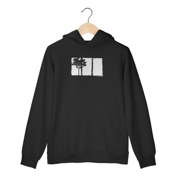 Moletom Prime Canguru – coleção Identidade ECO VI / estampa branca