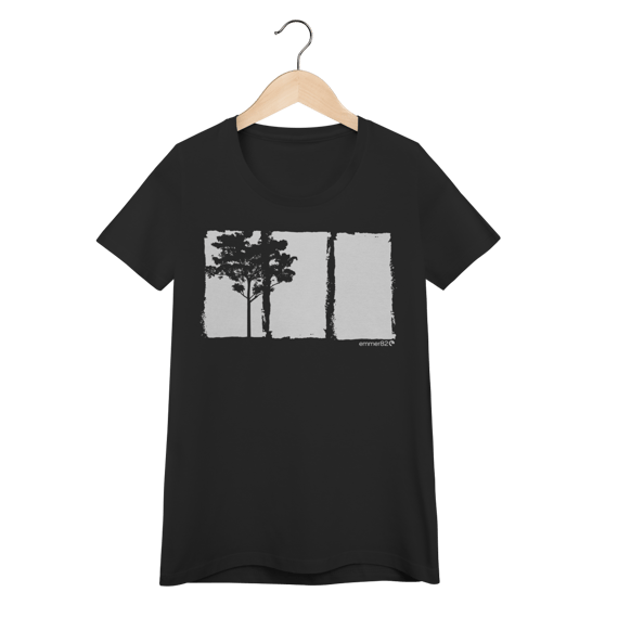 Camiseta Baby Long Quality – coleção Identidade ECO VI / estampa branca