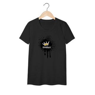 Nome do produto Street wear camiseta baby long classic  linha Grafite Splash