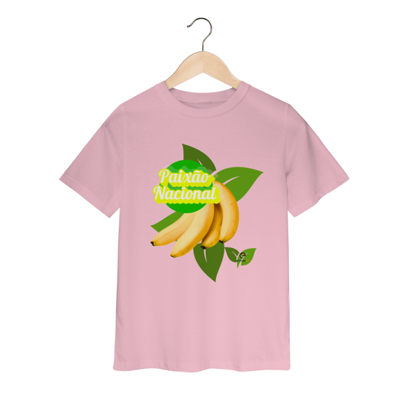 T-shirt classic infantil linha paixão nacional - banana
