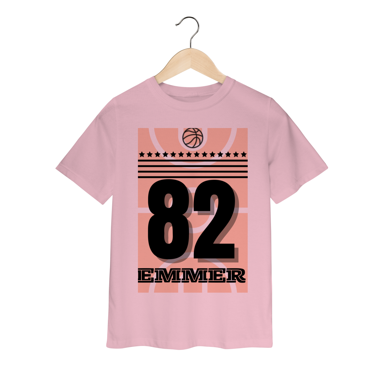 Nome do produto: Streetwear t-shirt classic infantil linha Basketball 82