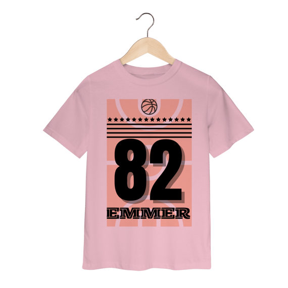 Streetwear t-shirt classic infantil linha Basketball 82