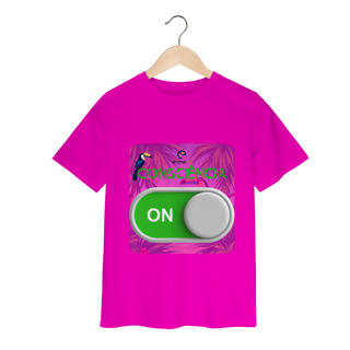 Nome do produto T-shirt classic infantil linha consciência ON