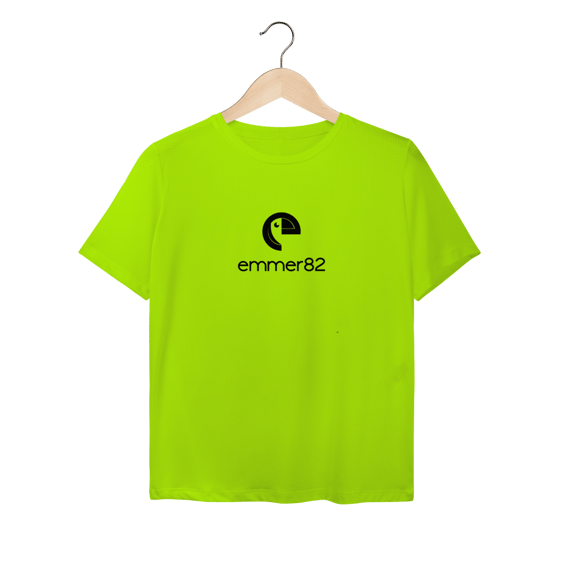 Camiseta baby long sport dry linha new age II estampa preta