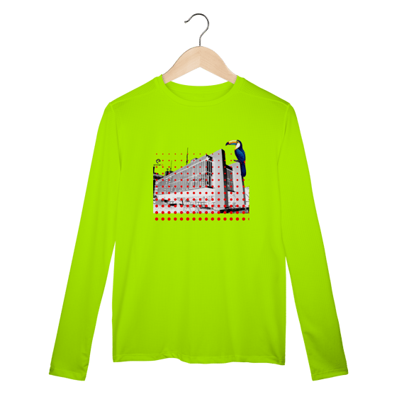 Camisa manga longa sport dry uv linha birdlife