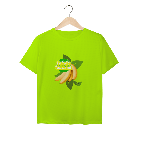 Camiseta baby long sport dry uv linha paixão nacional - banana