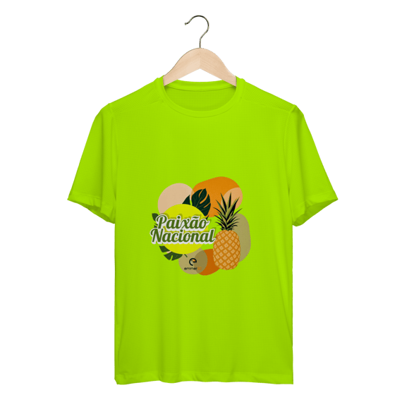 Camiseta sport dry uv linha paixão nacional - abacaxi