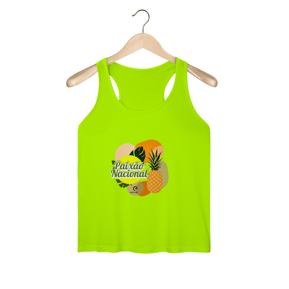 Regata feminina sport dry uv linha paixão nacional - abacaxi