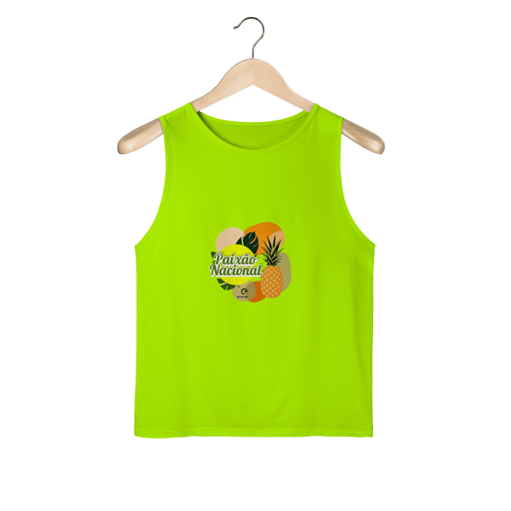 Regata masculina sport dry uv linha paixão nacional - abacaxi