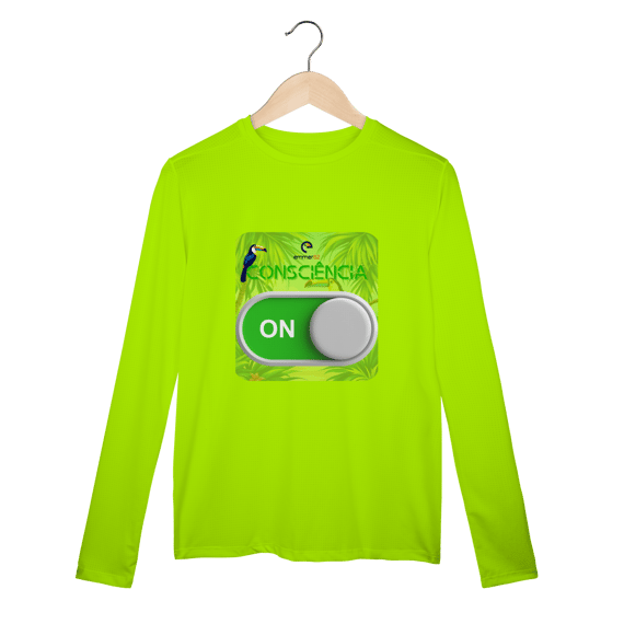 Camisa manga longa sport dry uv linha consciência ON