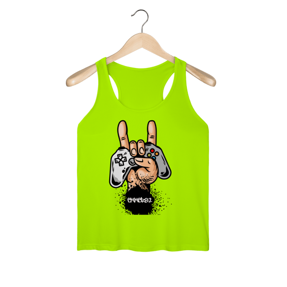 Streetwear regata feminina sport dry uv linha hang loose.