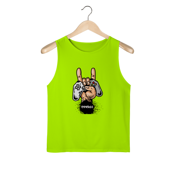 Streetwear regata masculina sport dry uv linha hang loose.