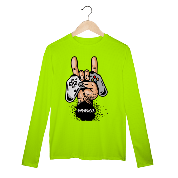 Streetwear camisa manga longa sport dry uvlinha hang loose.