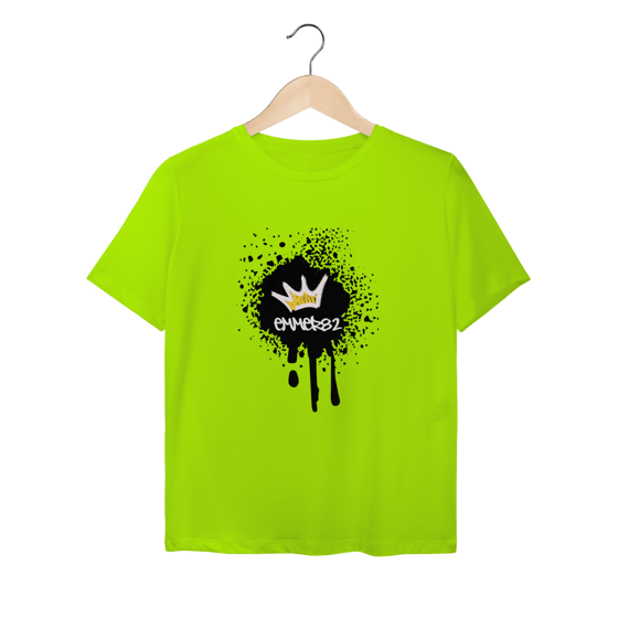 Street wear camiseta baby long sport dry uv linha Grafite Splash