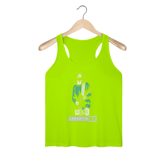 Streetwear regata feminina sport dry uv linha rock and roll