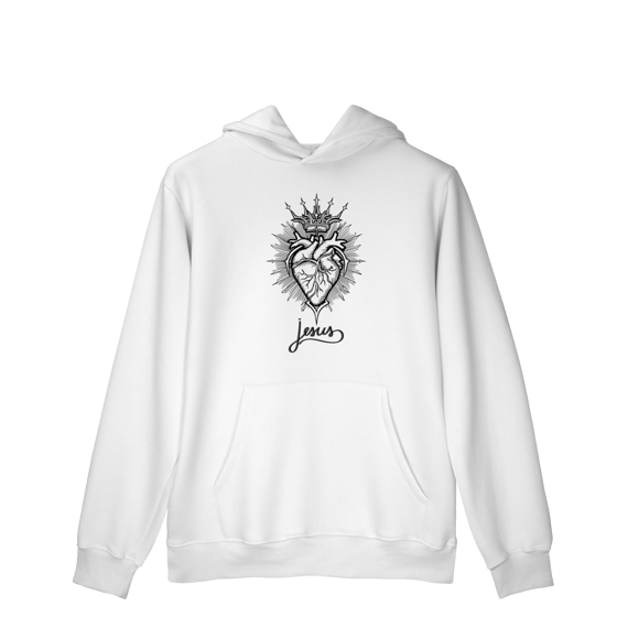 Moletom Prime Canguru - Sagrado Coração de Jesus