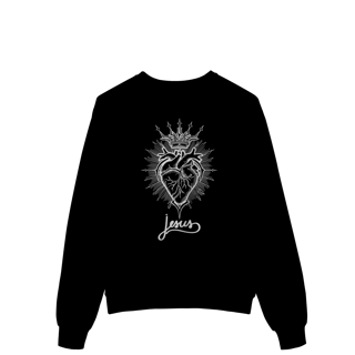 Nome do produto Moletom Prime Fechado - Sagrado Coração de Jesus