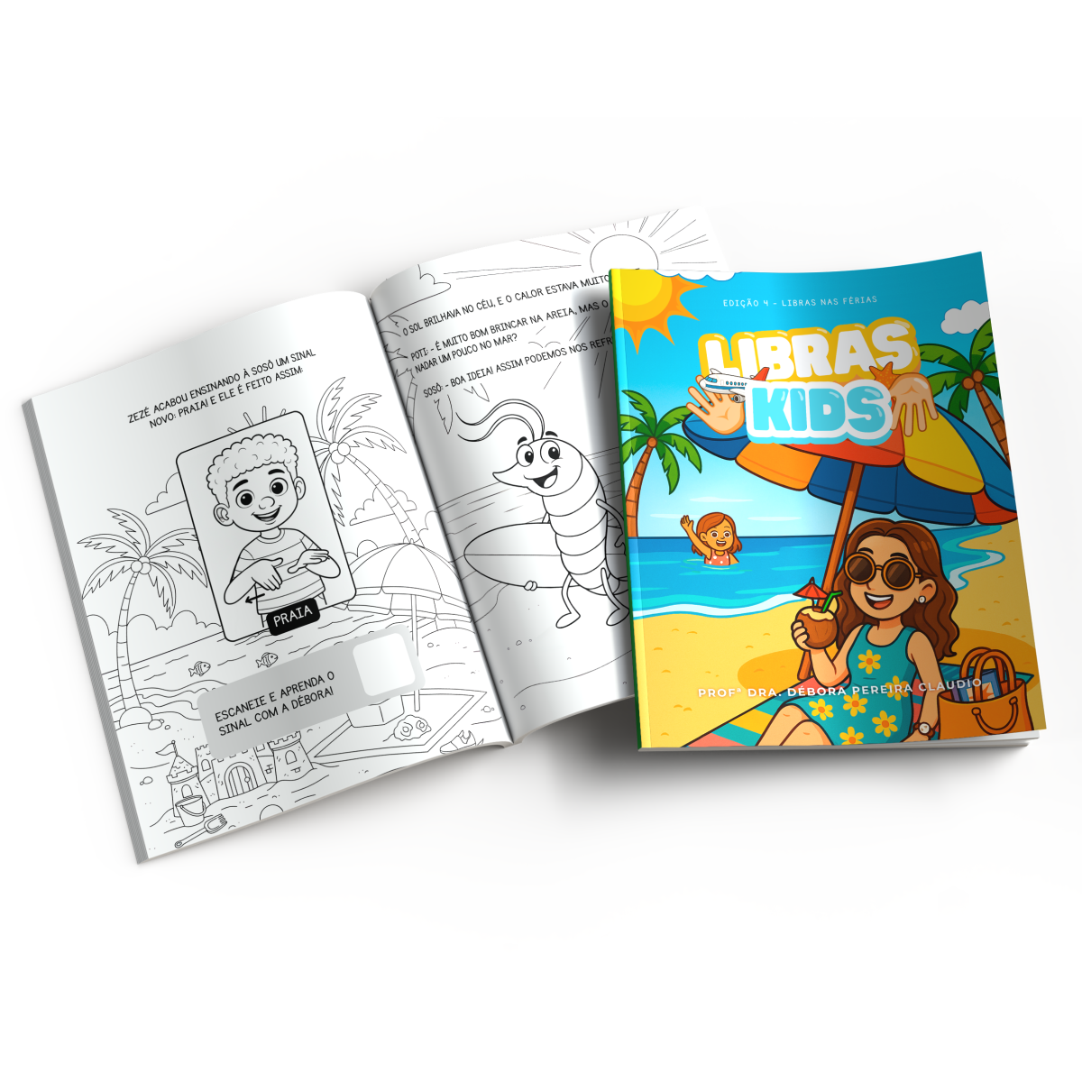 Livro Preto e Branco - Tamanho 16x23cm Libras Kids - Edição 04 em