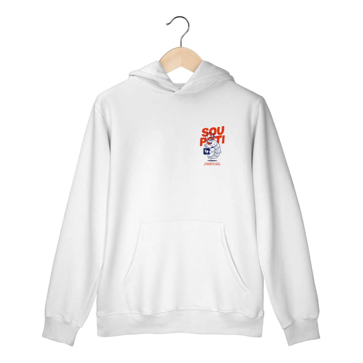 Nome do produto: Moletom Canguru - Sou Poti Clean