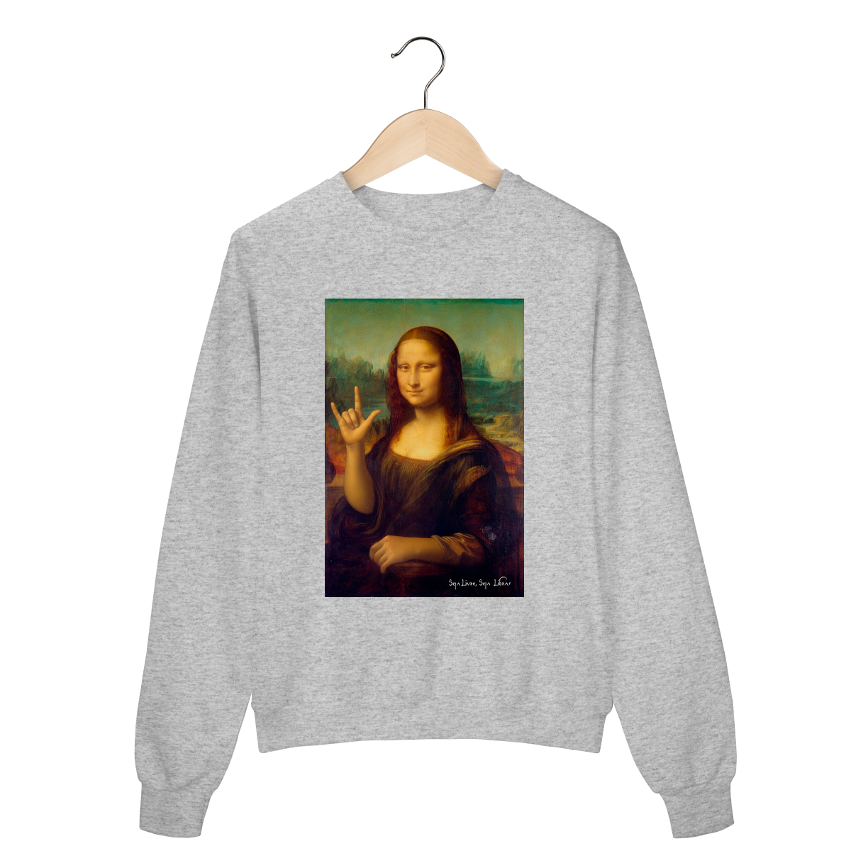 Nome do produto: Moletom fechado - Monalisa