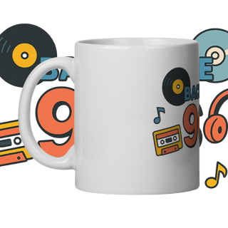 Nome do produto Caneca anos 90 Music