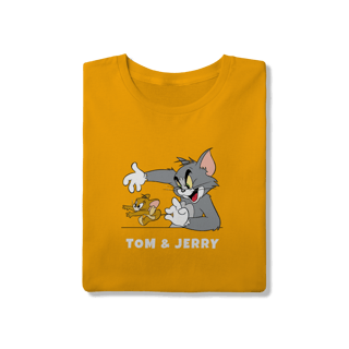 Nome do produto Camiseta Tom & Jerry com texto – Linha Quality