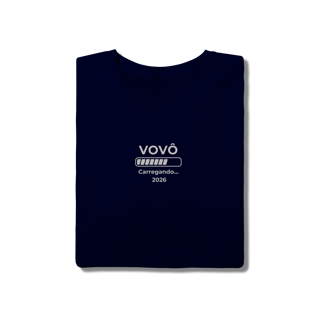 Nome do produto Camiseta “Vovô Carregando 2026” – T-Shirt Quality 100% Algodão | Chamegu