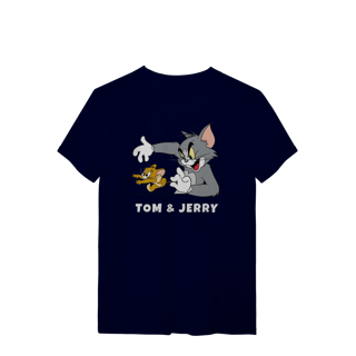 Nome do produto Camiseta Tom & Jerry com texto – Linha Quality
