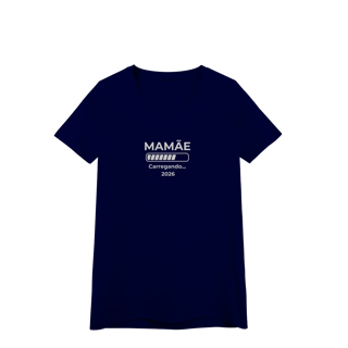 Nome do produto Camiseta “Mamãe carregando 2026” – Baby Look Quality 100% Algodão | Chamegu