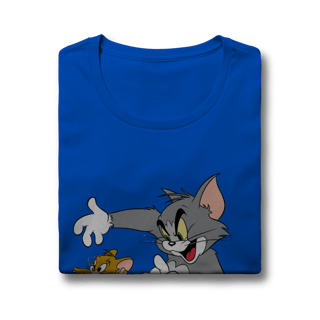 Nome do produto Baby Look Tom & Jerry com texto – Linha Quality